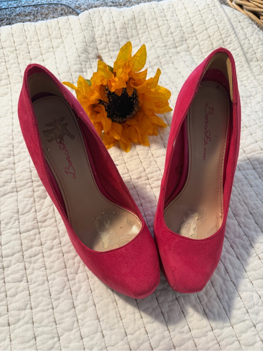 Pink Suede Pumps - Women's Dress Heels